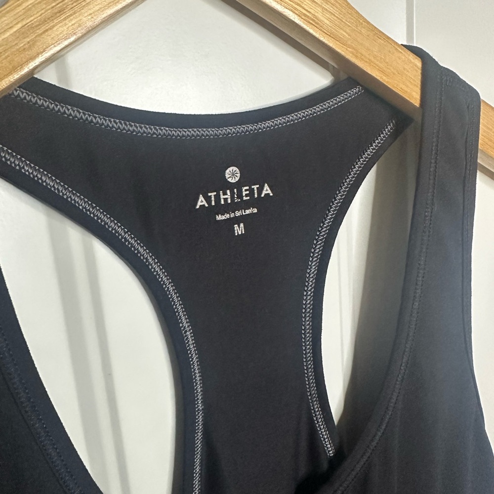 Athleta Black Racerback Performance Tank - Picture 3 of 4